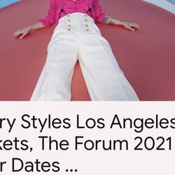 Harry Styles 11/15/21 San Diego 2 Tickets 