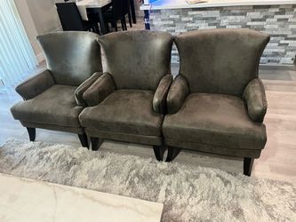 Gray accent chair arm chair