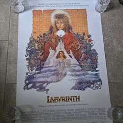 David Bowie Labyrinth Repro Movie Poster 24x36"