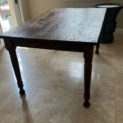 Solid wood table 