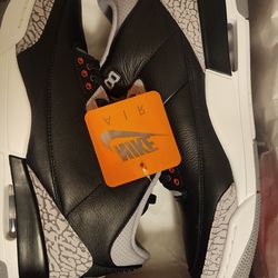 2024 Jordan 3 Retro Black Cement Reimagined  Size 11 New $260