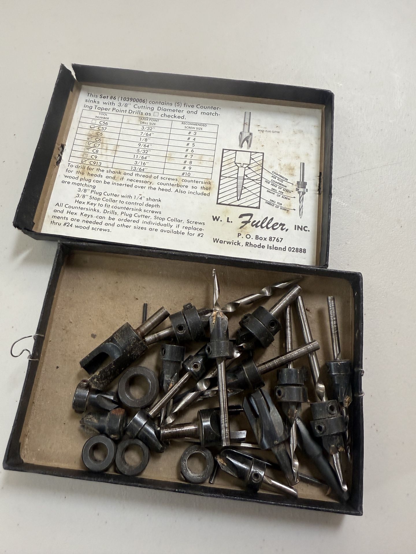 Fuller Countersink Bits