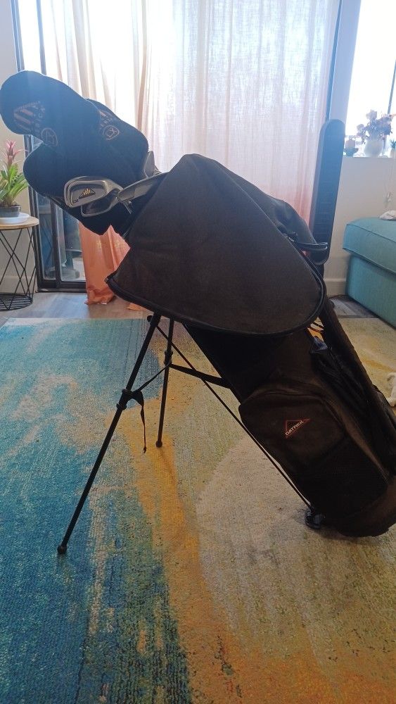 Golf Clubs and Bag