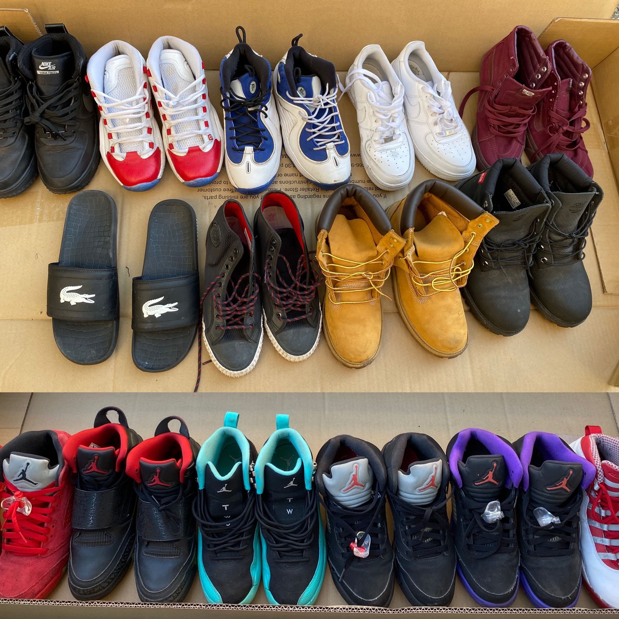 Lot of Jordan’s, Nikes, and Others.