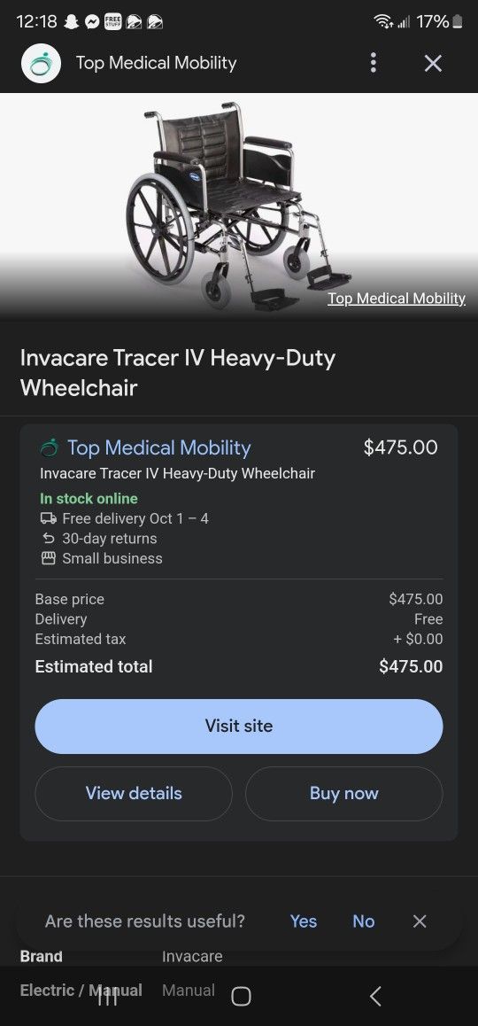 Brand New Heavy duty Wheelchair
