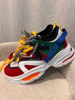 ABO Men's Multicolor Lace-Up Athletic Sneakers Low Top