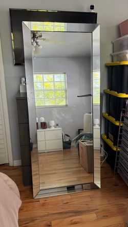 Black Floor Mirror (MOVING SALE)