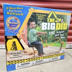 The Big Dig Sandbox Digger | Great for Sand, Dirt and Snow | Steel Outdoor Toy| Age 3+