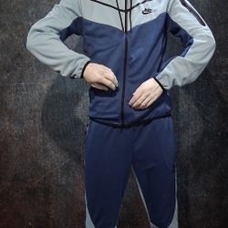 Nike Tech Jogger Suit Hoody Multi Color Blue 