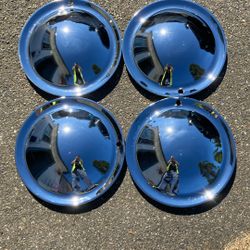14in Stainless Steel Moon Hubcaps