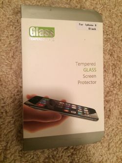 Tempered glass for iPhone 6 black and white