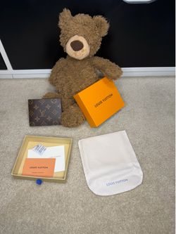 Designer wallet lv wallet brown