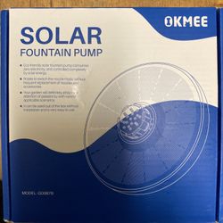 Okmee SOLAR Fountain Pump NEW Open Box Model GD087B