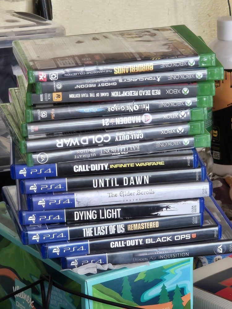 Xbox One And Ps4 Games Read Description