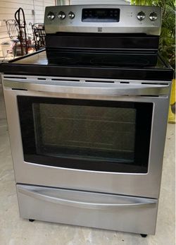 Kenmore Stainless Steel Range Glass top