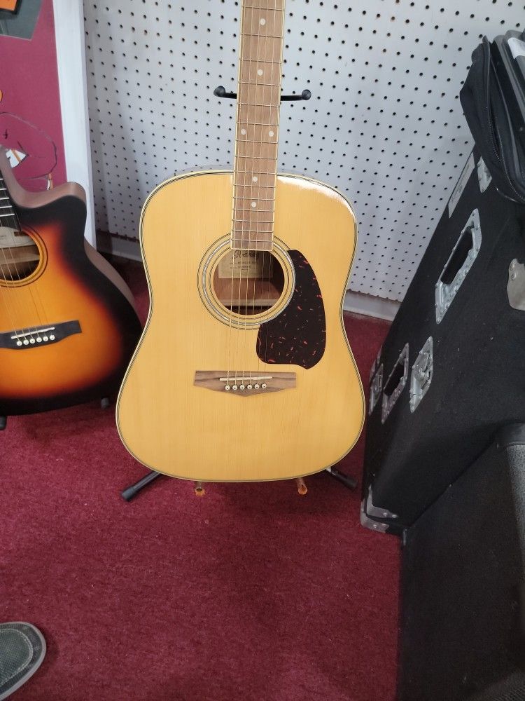 Ibanez PF25WC-NT 3U-01 6 String Acoustic Guitar W/ Hard Case 