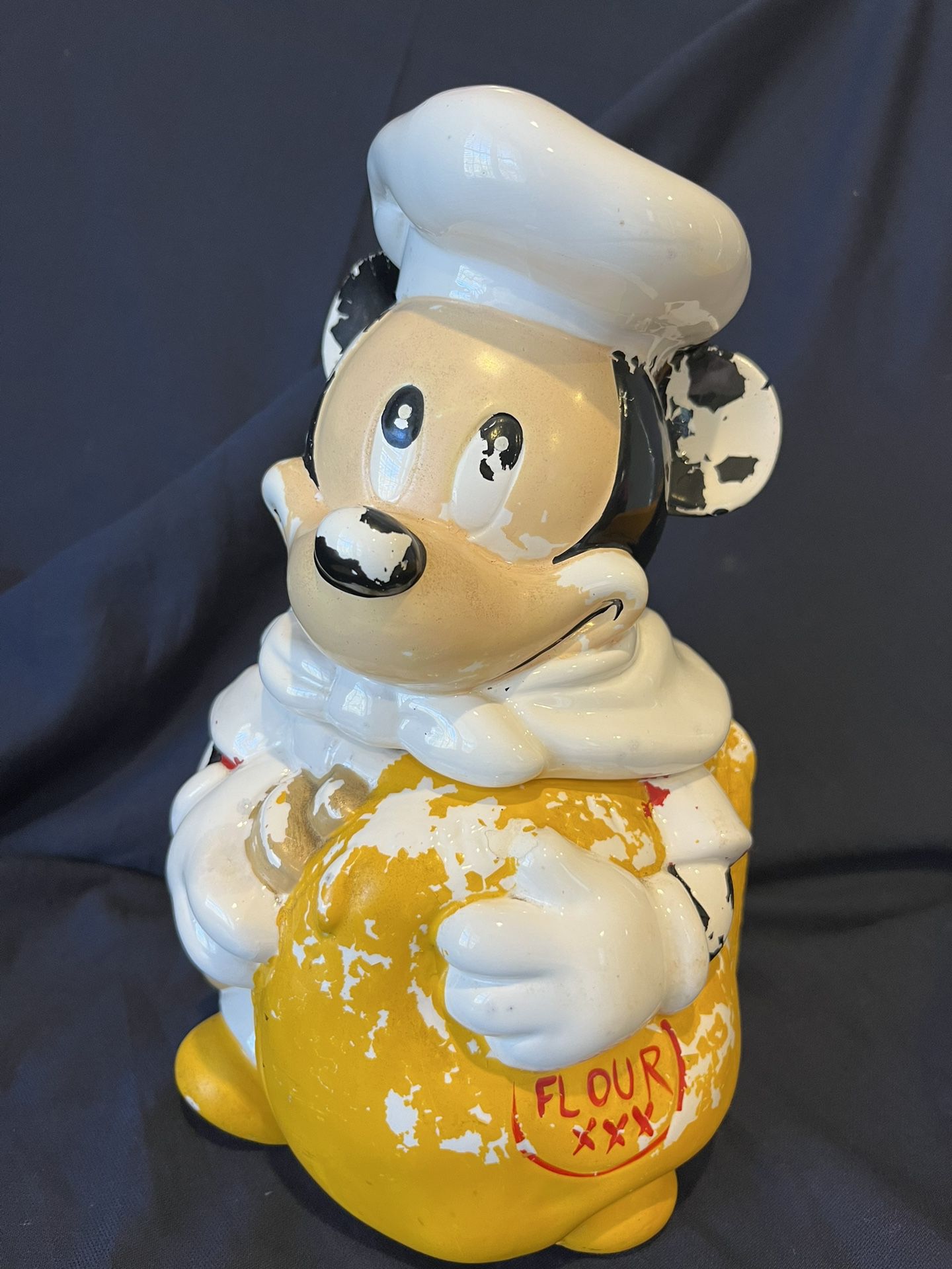 Vintage Mickey Mouse Chef Cookie jar WALT DISNEY CO. HOAN LTD TAIWAN