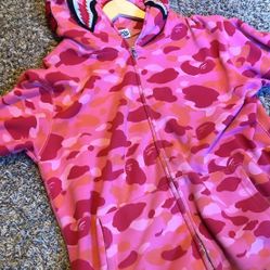Pink ABC Bape Hoodie