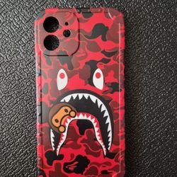 iPhone 11 Case with Shark Teeth Camo Design