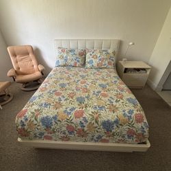 Full Size Bed and Night Stand