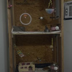 Beautiful Bird Cage And Birds 