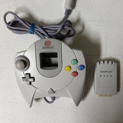 Dreamcast Controller And Memory Card