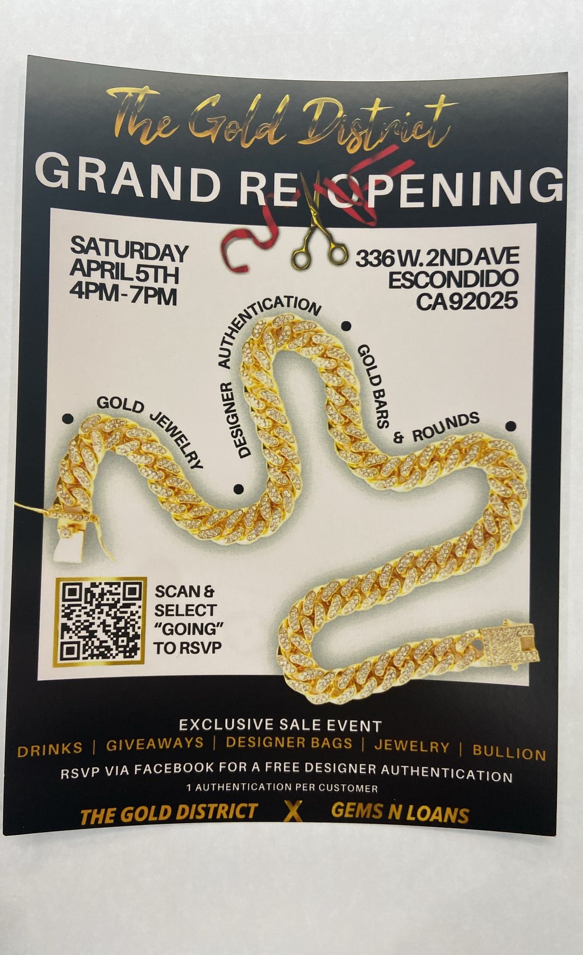 Escondido TGD Event April 5th