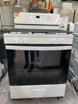 White Whirlpool Gas Stove