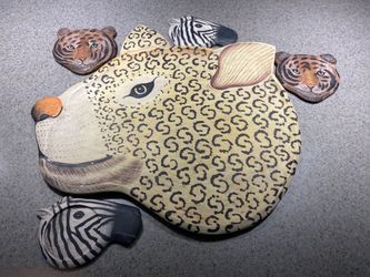 Animal tray coasters note or picture holders