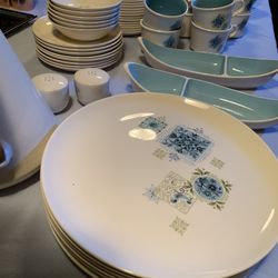 58-piece Midcentury Modern Dinnerware 1960s Plates Bowls Mugs More