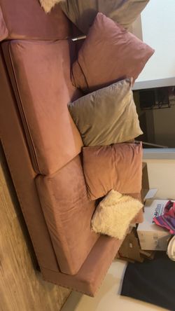 Beautiful pink sofa