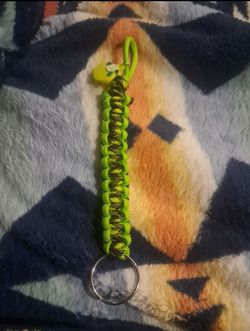Paracord Keychain with Lime Charm