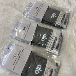 Dark Grey Alo Socks ($15 each)