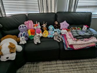 Blankets, stuffies, etc