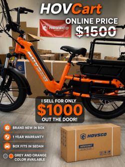 HOVCart cargo e-bike save 500+ from online family electric bike