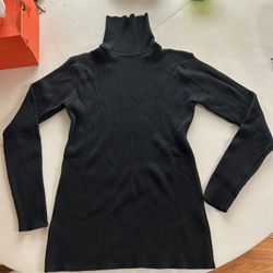 Coofandy men’s Ribbed Slim Fit Kitted Pullover Turtleneck Sweater, Large, Black 