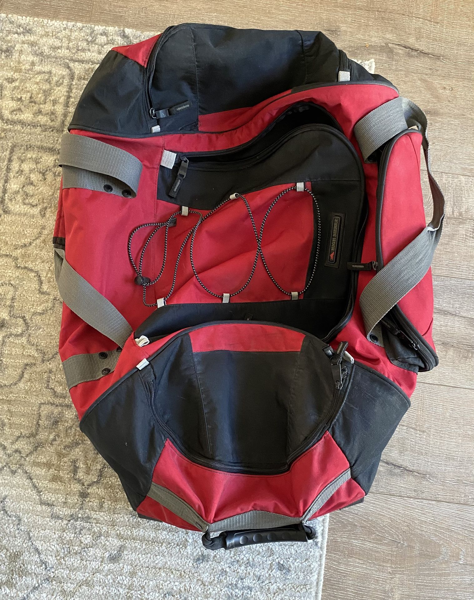 Large Rolling Travel Bag And Inflatable Chair