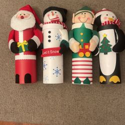 Vintage Christmas Wine Sleeves