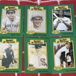Baseball all time greats cards 