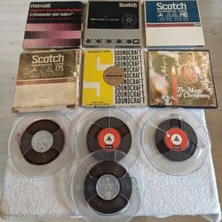 Lot of 10 Reel To Reel Tapes 7" Size