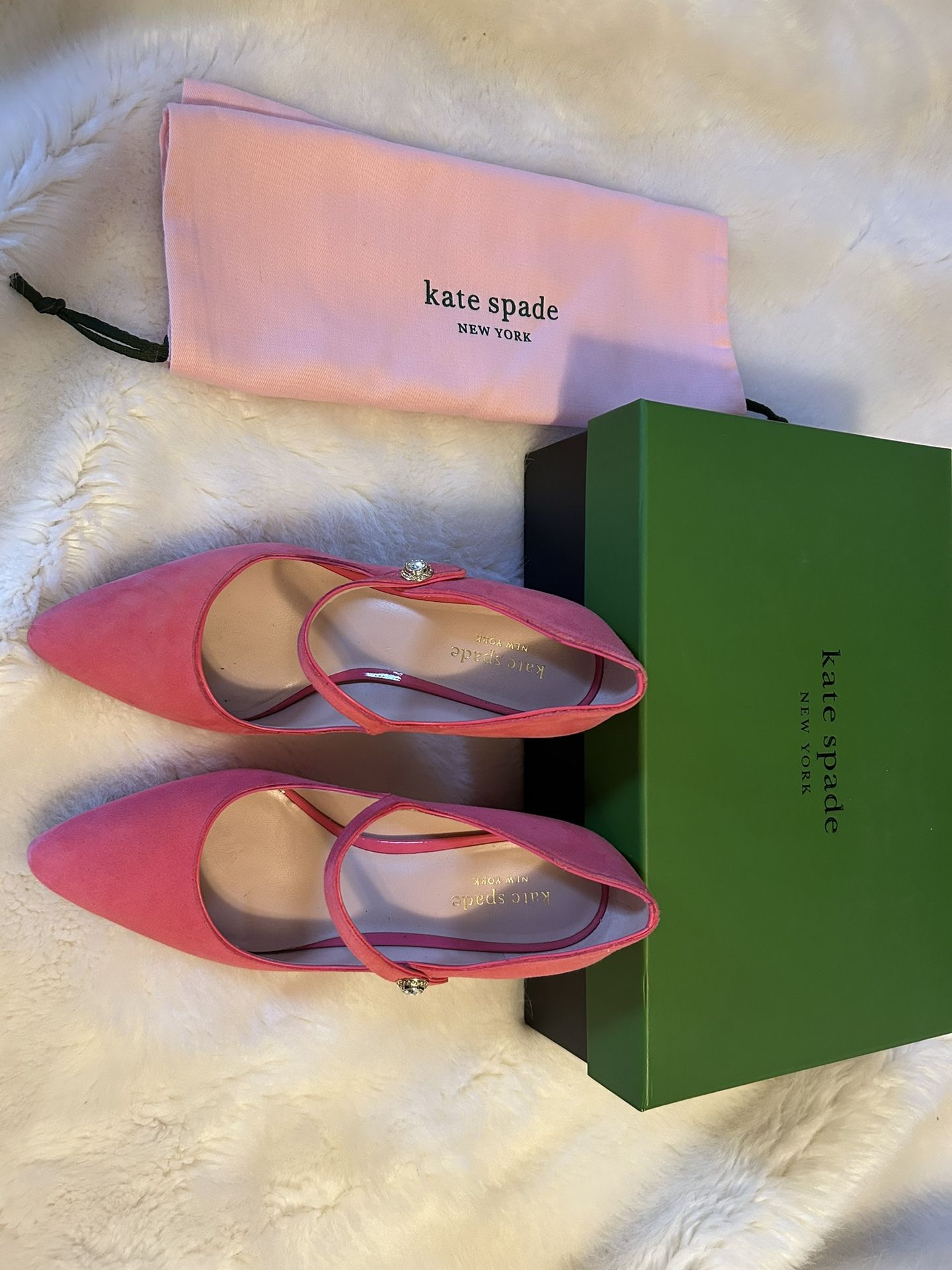 Kate Spade Maren Women's Shoes Pom-Pom Pink : 7.5 B
