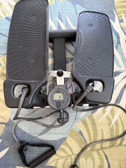 Stepper with resistance bands