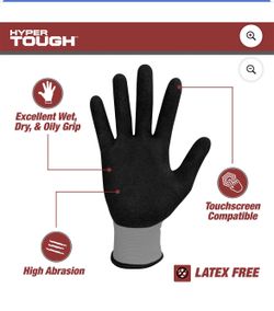 nitrile-coated work gloves