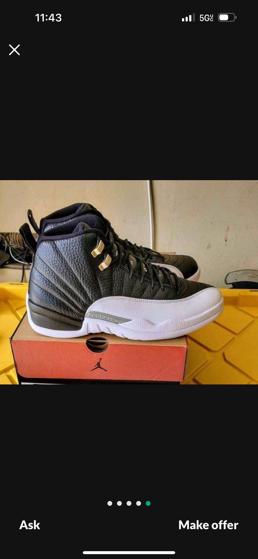 Jordan 12 Retro Playoff 22 Size 9