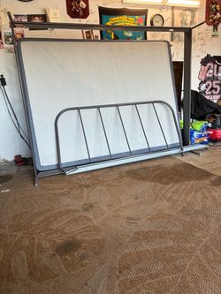 Free queen size box spring and bed frame