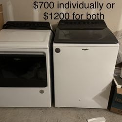 Whirlpool Washer & Dryer 
