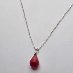 Red Pendant Necklace 