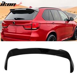 Fits 2014-2018 BMW X5 F15 X5M IKON Style Gloss Black Rear Window Roof Spoiler ABS