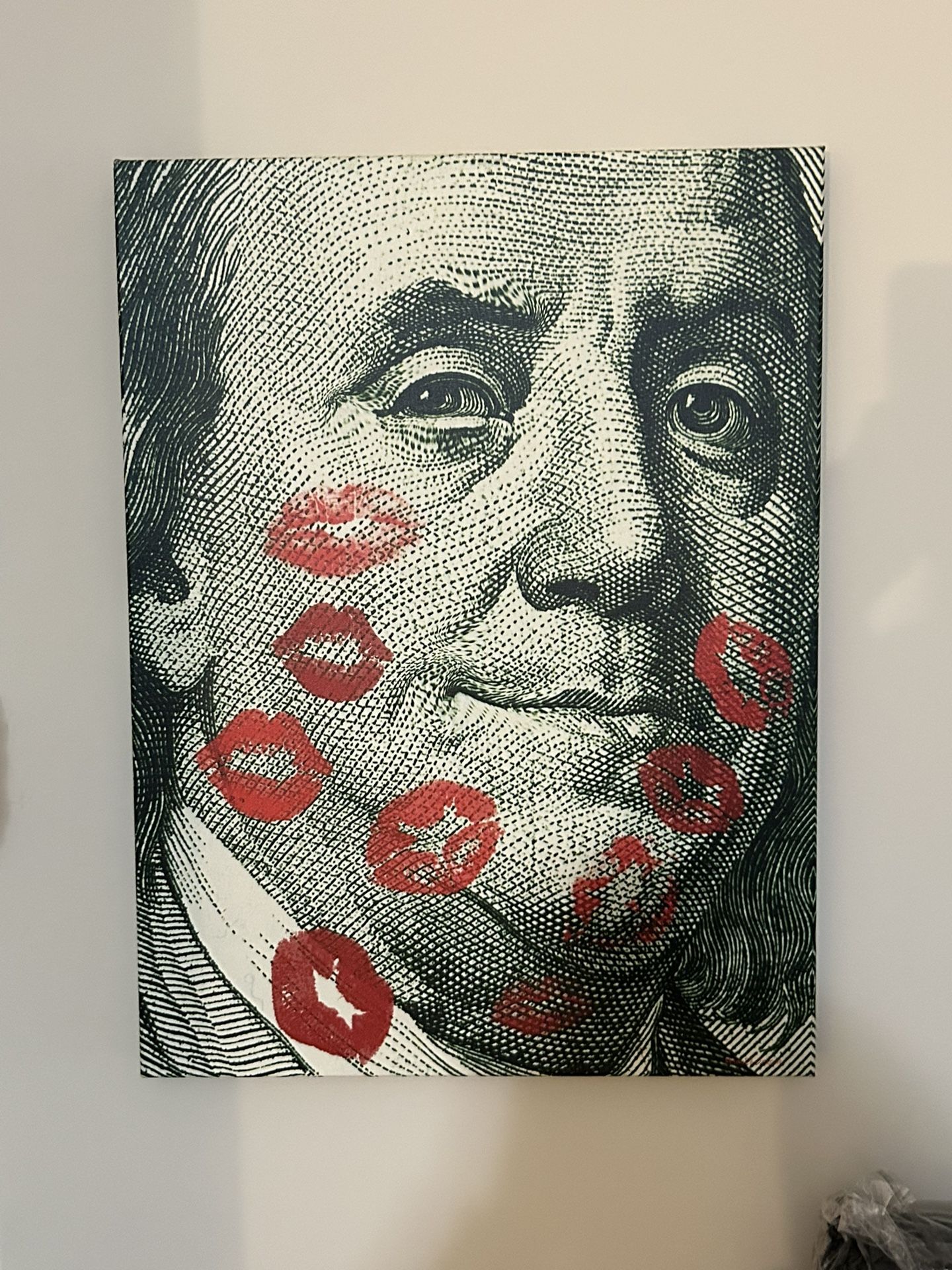 Benjamin Franklin Canvas 23”x18”
