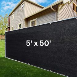 5 x 50 FT Black Fence Privacy Screen Windbreak